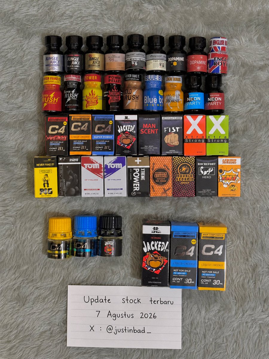 justinbad_'s tweet photo. @MR_Bears00 Ready mas buat lagi cari Poppers bisa langsung dm/wa
Buat mau nanya² dulu boleh
Pengiriman dari bekasi, Kayuringin https://t.co/oyef5WQ2jt
