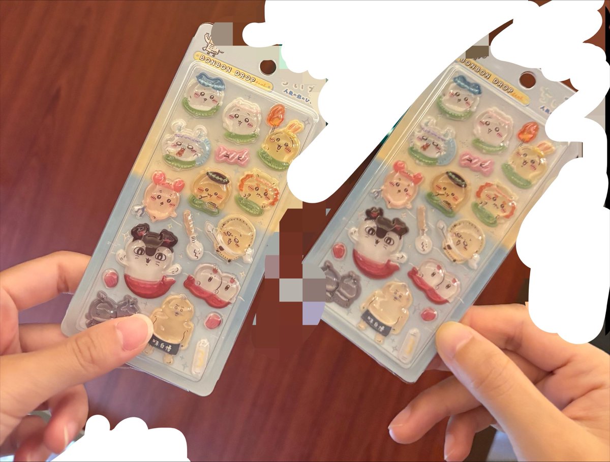 kraglmn's tweet photo. ちいかわのボンボンドロップシールかわいすぎ🫰💕 https://t.co/b1217QeKVX