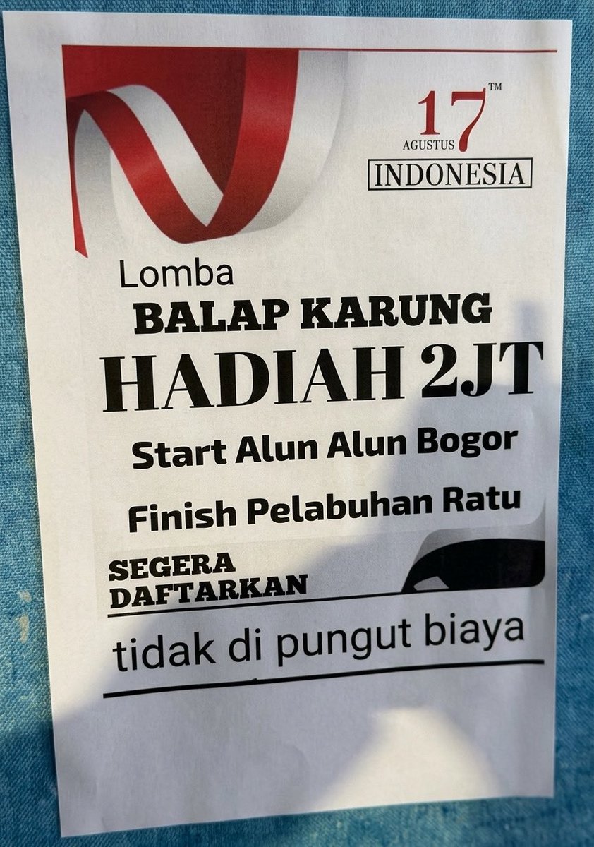 pantungalimar's tweet photo. berangkat balap karung pulang di dalem karung ini mah 😭 https://t.co/ujVWL05n6J