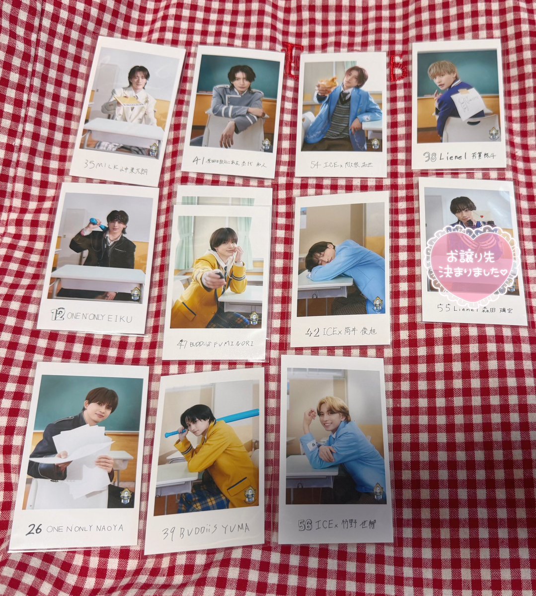 dohk_kyhs's tweet photo. EBiDAN THE LIVE 2026 15th Anniversary エビライ ミニフォト 交換

【譲】山中柔太朗、EIKU、NAOYA、杢代和人、FUMINORI、YUMA、筒井俊旭、竹野世梛、芳賀柊斗

【求】タクヤ、リョウガ、ユーキ💖
 
柔太朗はタクヤと交換優先
8/16手渡し優先
お心当たりの方はお気軽にお声がけください https://t.co/xUYMXRp9ca