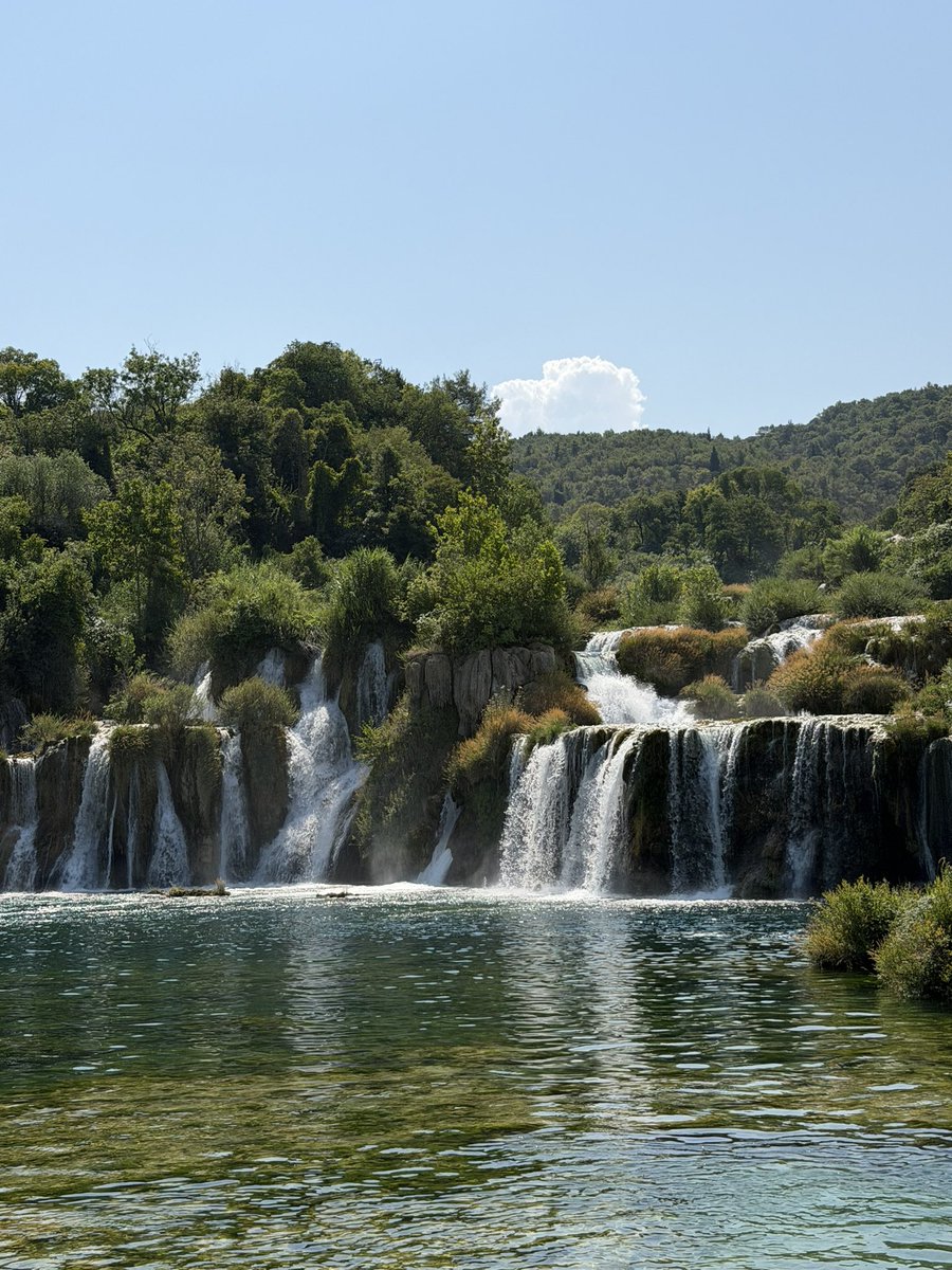 CallyGingrich's tweet photo. Enjoyed a beautiful day exploring Krka National Park in Croatia. The spectacular waterfalls, crystal-clear waters, and lush scenery made for an unforgettable visit. 🇭🇷 https://t.co/qY51xgUxb0