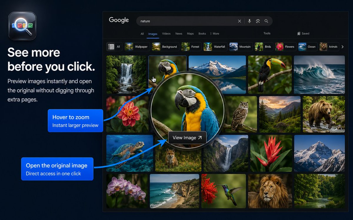 hsrvibe's tweet photo. Miss the old Google Images layout?

Free Chrome extension: classic rows, View Image, hover zoom, less clutter. No tracking.

https://t.co/yz8VV9jwrI

#ChromeExtension #GoogleImages #Chrome #Productivity https://t.co/cI7rI0VmGR