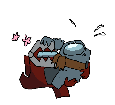 dizzydoesstuff0's tweet photo. i present to you my friend's rarepair (i think theyre rare idk) #rodamrix #amongus https://t.co/B58dlhEjJD