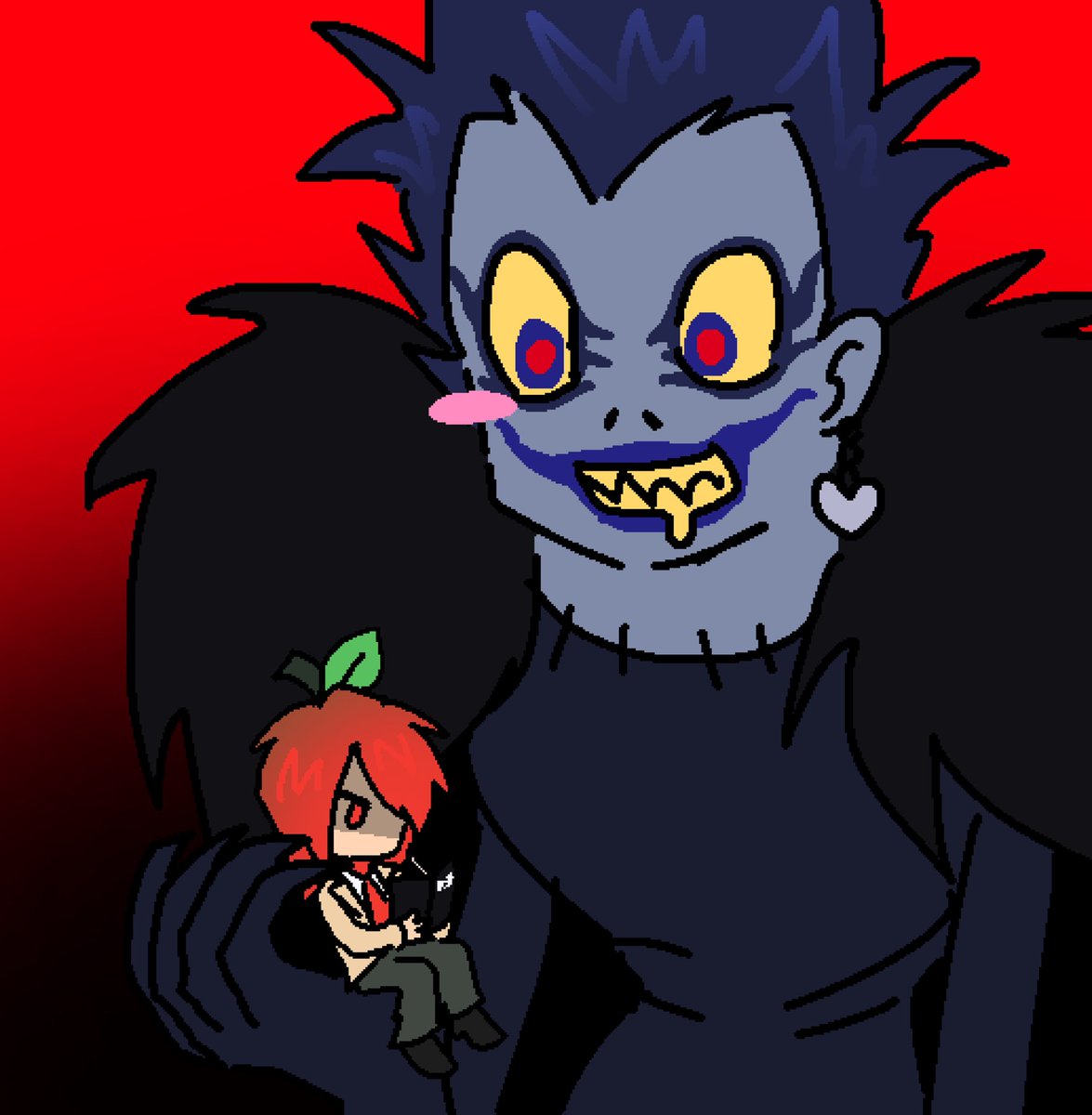 ctrlmoca's tweet photo. 🍎

#deathnote #lightyagami #ryuk https://t.co/vKys1rZ4YF