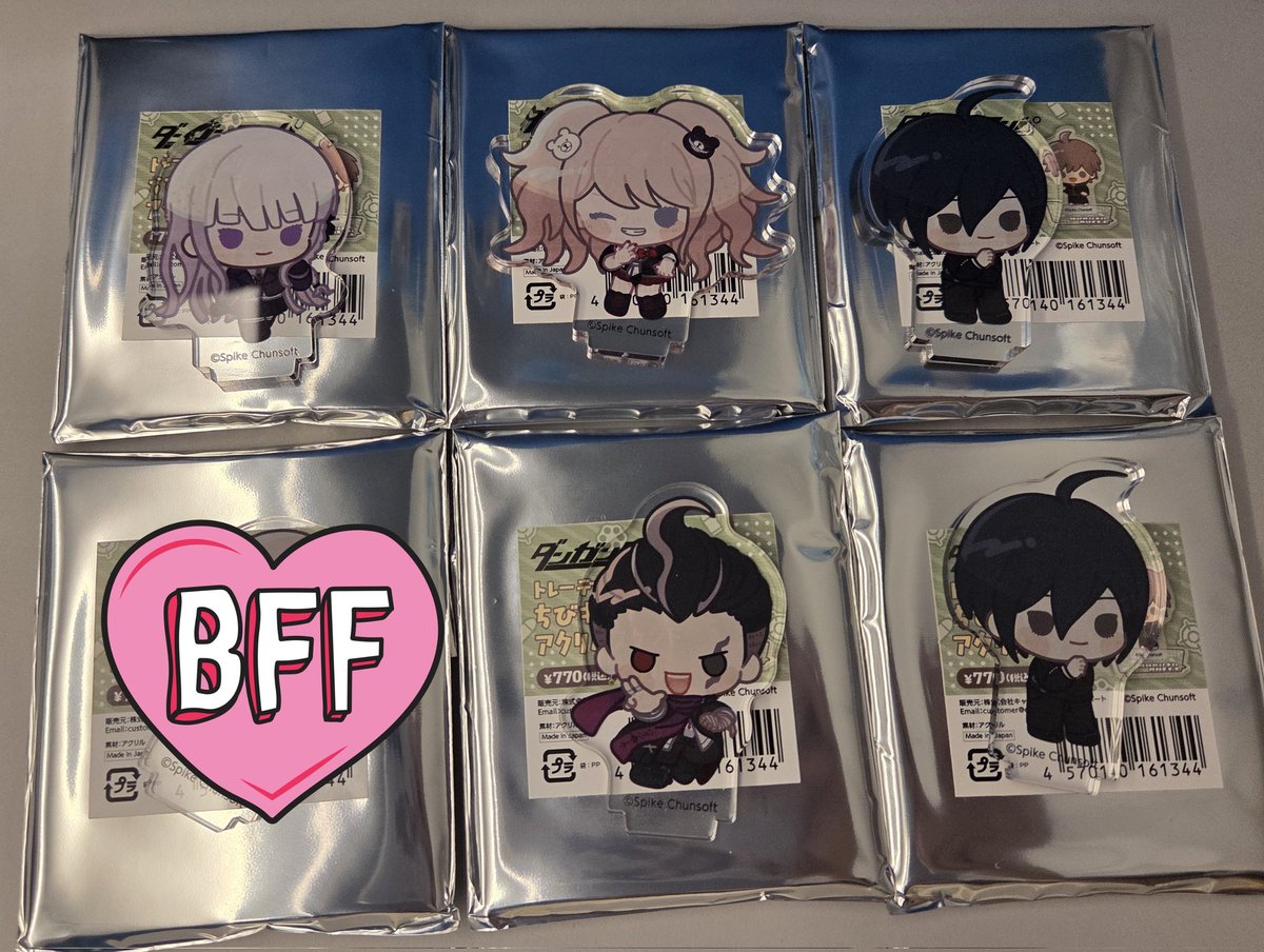 gontya86's tweet photo. 【交換・譲渡】ダンガンロンパ ダンロン GIGO
ちびキャラアクリルスタンド アクスタ

譲：霧切、江ノ島、田中、最原2

求：日向＞東武動物公園ミニキャラの日向、七海＞定価(+送料)

郵送希望です。交換優先のため譲渡はお返事にお時間いただく場合がございます。
よろしくお願いいたします。 https://t.co/4JJaQaIpgB
