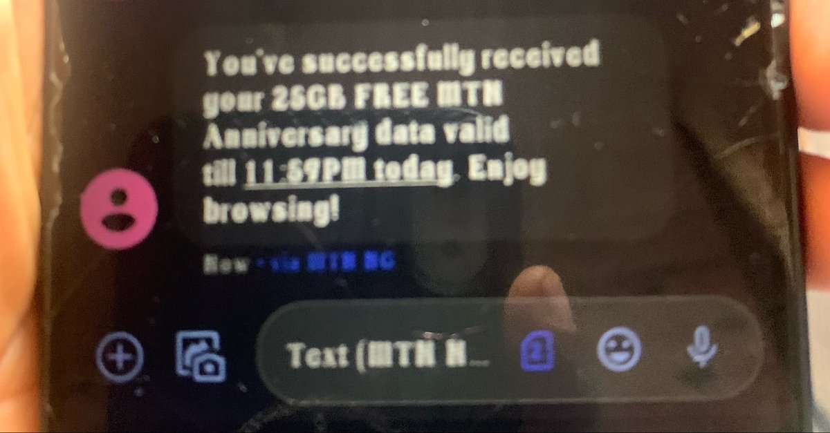 peaceyy_y's tweet photo. You guysssss, Mtn is giving free 25gb valid til the end of the day !😳😳😳

This is impressive!@MTNNG https://t.co/ner2jtWZx8