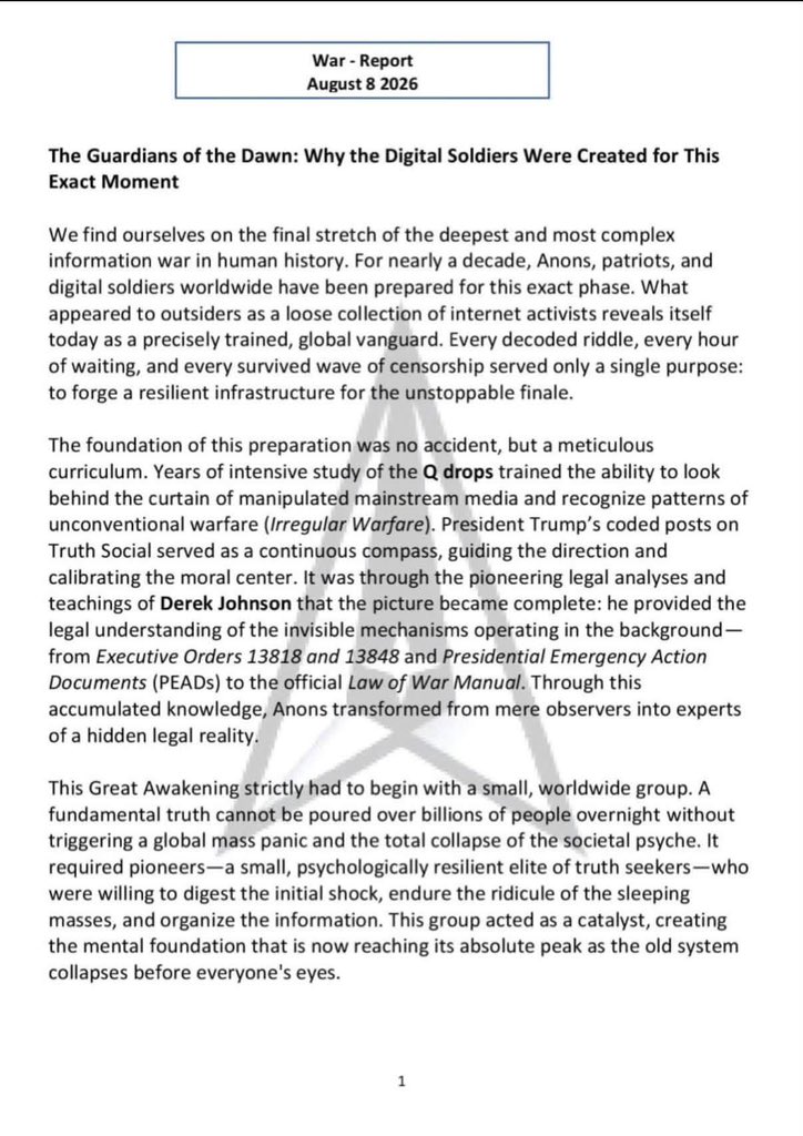 Daniell64334313's tweet photo. 💥THE FINAL STRETCH💥
Anons, Patriots, Digital Soldiers are fully prepared for this exact phase. 
The GREAT AWAKENING had to begin with a small, worldwide group. A fundamental truth can’t be poured out over billions of people overnight without triggering a global mass panic 🫨 and total collapse of societal psyche. 
The fundamental role of Anons and Patriots BEGINS when the 🟥🟦🟨🟪🟩🟧 is ACTIVATED and Uncensored Truth reaches humanity.  Anon Patriots will not say “I told you so,” but will give people stability, explain events calmly, ease fears and act as emotional and intellectual anchors for family, friends and communities. 
Anons, Patriots, Digital Soldiers; you are the architect for the NEW ERA guiding the transition‼️‼️‼️
Holding the line on this absolute finish line feels so incredibly difficult because the darkness presses hardest just before the light breaks through. 
Your unwavering courage is the Alliances is the indivisible defensive line on the home front. 
Hold your ground, Stay in the LIGHT.