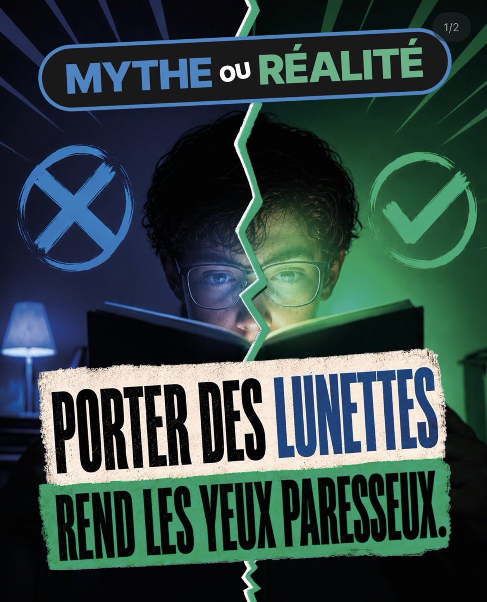 LyleooSolution's tweet photo. Mythe ou réalité ?

Porter de #Lunettes, ça rend les yeux paresseux !?

Mythe évidemment 😎 !

Et si certaines idées reçues sur la vision étaient fausses ?

Chez #Lyleoo, on vous aide à y voir plus clair.

Plus d'informations à retrouver sur notre site :

https://t.co/diZTF55wWT https://t.co/exdGzNfCHX