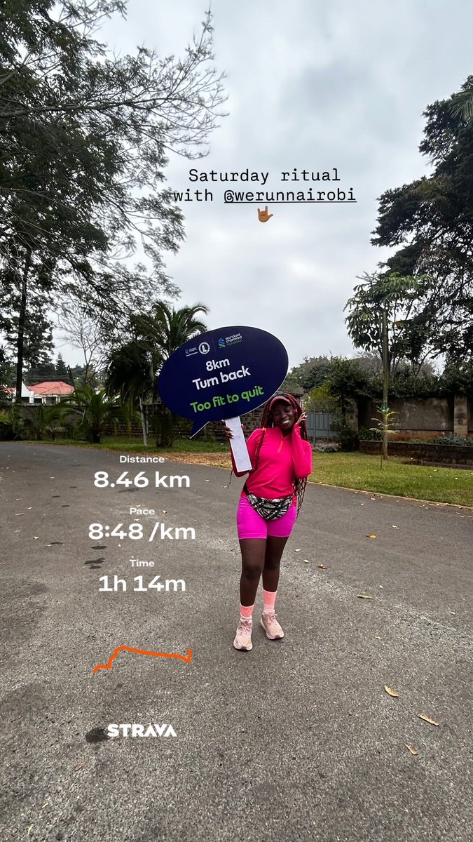 __tichi__'s tweet photo. Saturday ritual with @werunnairobi 🤟🏾 https://t.co/t9GezidfCA