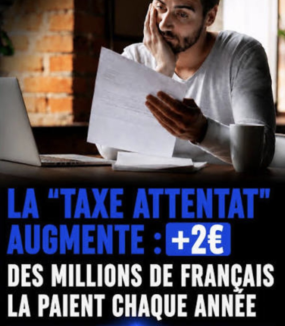 CoproHarmony's tweet photo. 🚨🇫🇷 « La taxe attentat » appliquée aux contrats auto et habitation.

L’État qui est incapable d’assurer la sécurité des Français a trouvé la parade :

👉 Une TAXE.

Et le pire ? Elle va encore augmenter de 2 € dès janvier.

#France #Impôts #Taxes https://t.co/tQkxwIB2aT
