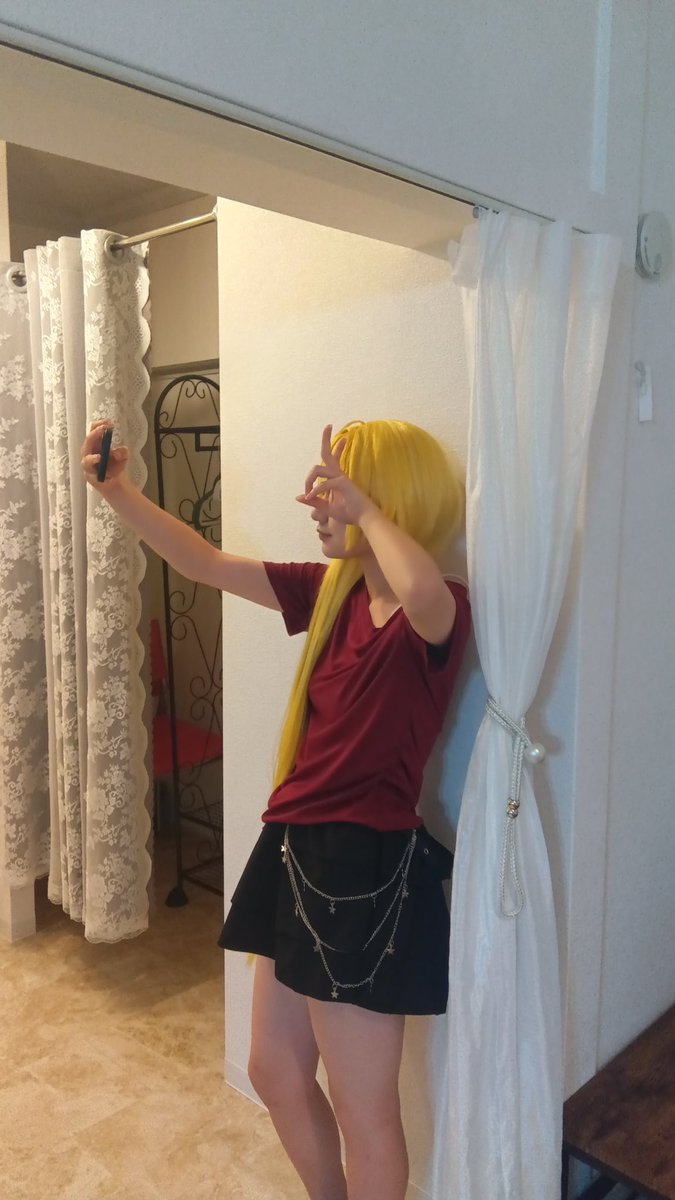 piro_mizuha's tweet photo. 初コス楽しかった〜！！
雨城ちゃんメイク教えてくれて加工もしてくれてありがと〜！！！
@Amagi_coss_ https://t.co/vxmYDe1TOK