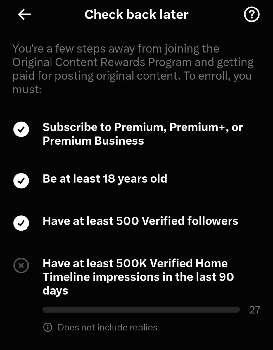 SpaceProff's tweet photo. Who else noticed that his home timeline impression got reduced. 

Mine reduced drastically to 27

#OriginalContentRewards #x #elon #XMonetization #XCreators #xupdate https://t.co/sOL5RsJK4m