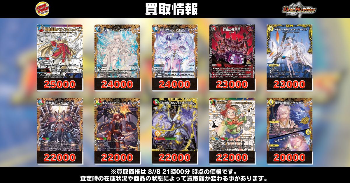 デュエルマスターズ 買取情報 邪眼魔凰デス・フェニックス ￥25000