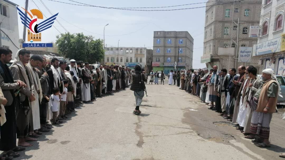 AlbaidaGov's tweet photo. وقفات لأبناء البيضاء تأيـ ـــيدا لعمـ ـليات القـ ـوات المـ ـسلحة ضـ ـد تحشـ ـيدات العـ ـدو السـ ـعودي
الجمعة، 24 صفر 1448هـ الموافق 07 أغسطس 2026
البيضاء - سبأ:
شهدت مديريات محافظة البيضاء اليوم، عقب صلاة الجمعة وقفات 
الموقع الرسمي لمحافظة البيضاء
https://t.co/qpTc7QqGoZ https://t.co/y4t7KR2RDT