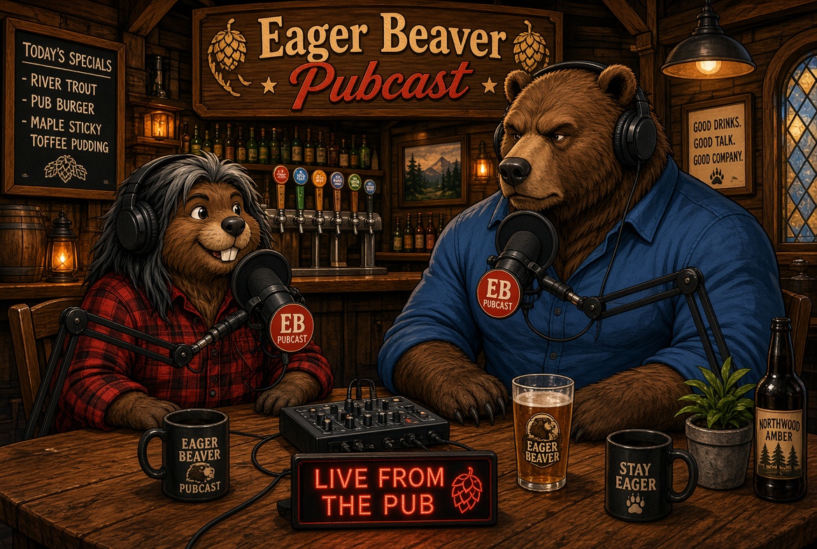 UncoverTheNews's tweet photo. 🍻🦫🐻 NO politics. NO drama. Just good times!

The True North Eager Beaver Media Pubcast is TODAY around 1 PM EST with @TrueEager &amp; @Paulysworld.

Grab a drink and join the fun! 🍺

🎥 https://t.co/QLFcmyTVwP

#Pubcast #DamFam #Canada https://t.co/dVdLDzCDgB