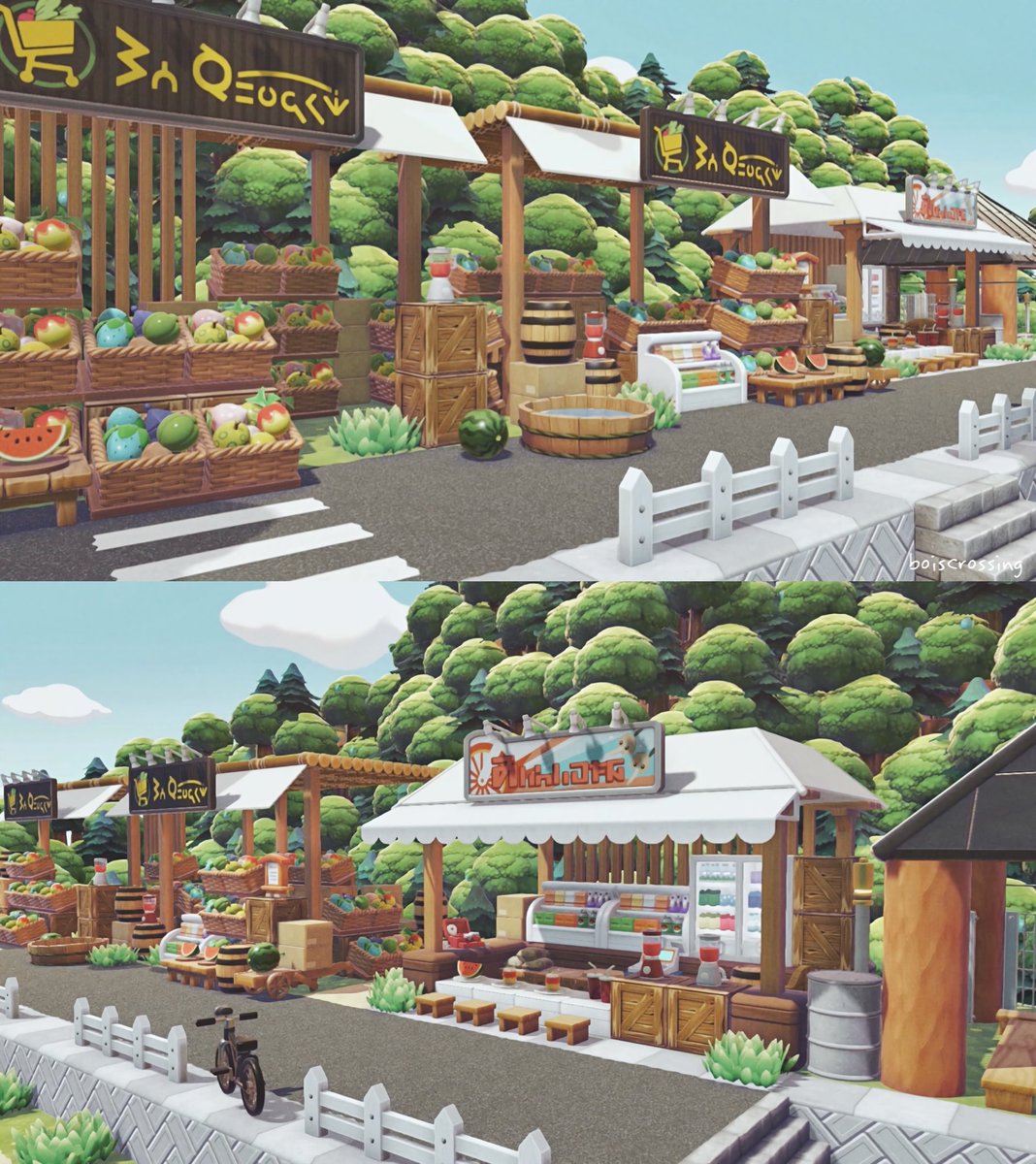 boiscrossing's tweet photo. スイカ畑と直売所🧑🏼‍🌾🍉
#ぽこあポケモン #pokopia https://t.co/6d5e1eJMgR