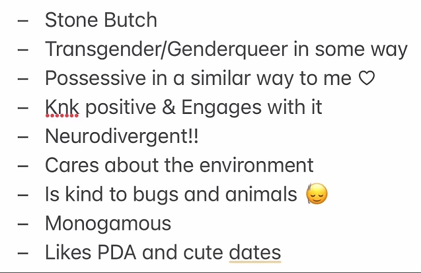 spinalem's tweet photo. a lesbian that wants someone trans and is kink positive i said oh im sure https://t.co/KdNRtq1erK