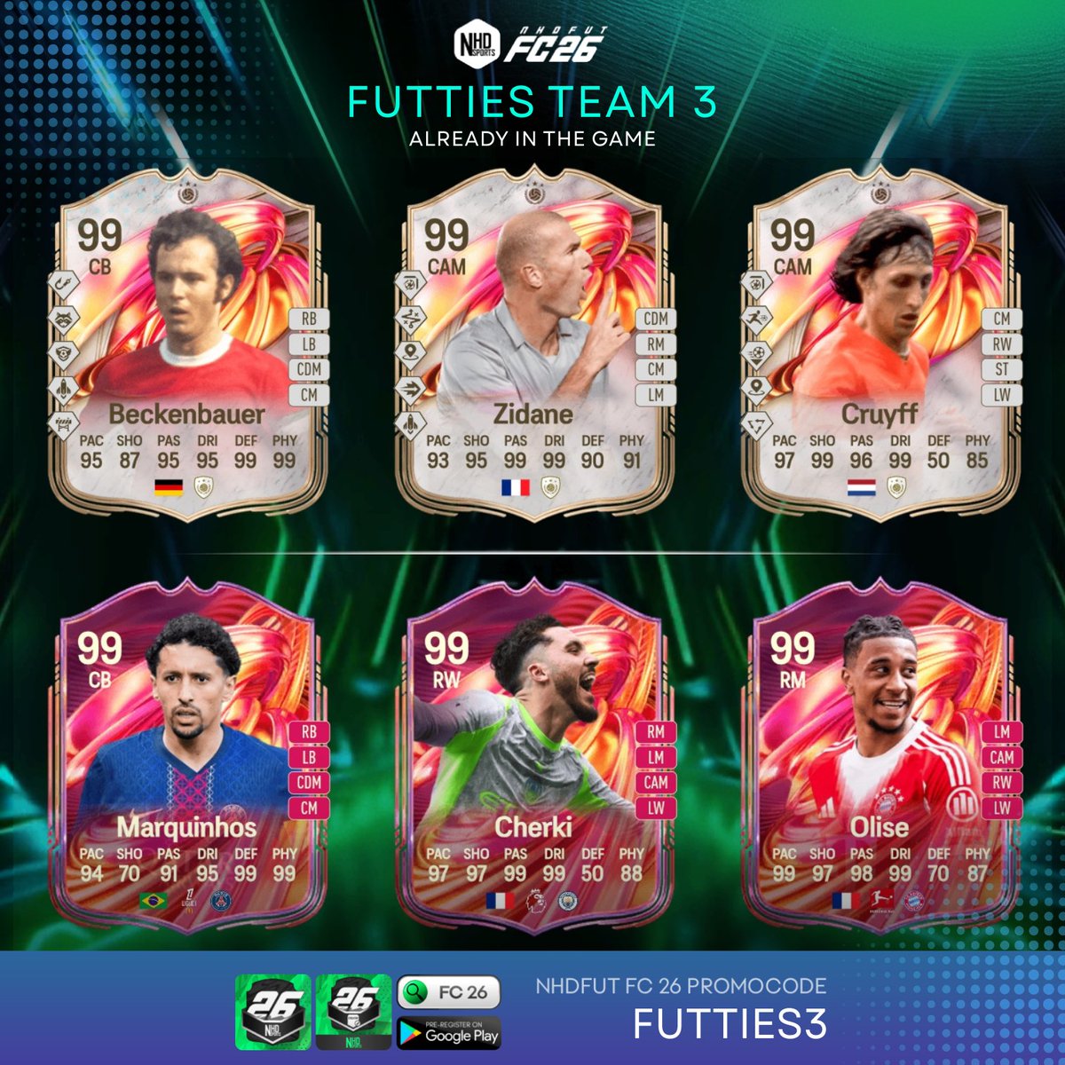 nhdfut's tweet photo. 🎉 FUTTIES team 3 already in NHDFUT #FC26 now! https://t.co/yhcLLcAP77