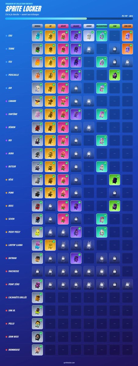 12Humain's tweet photo. Trade for Others ! Sprites @Fortnite
@sprite #sprites #sprite #fortnite
I want " grim" spirit please https://t.co/FiN5pkVRuj