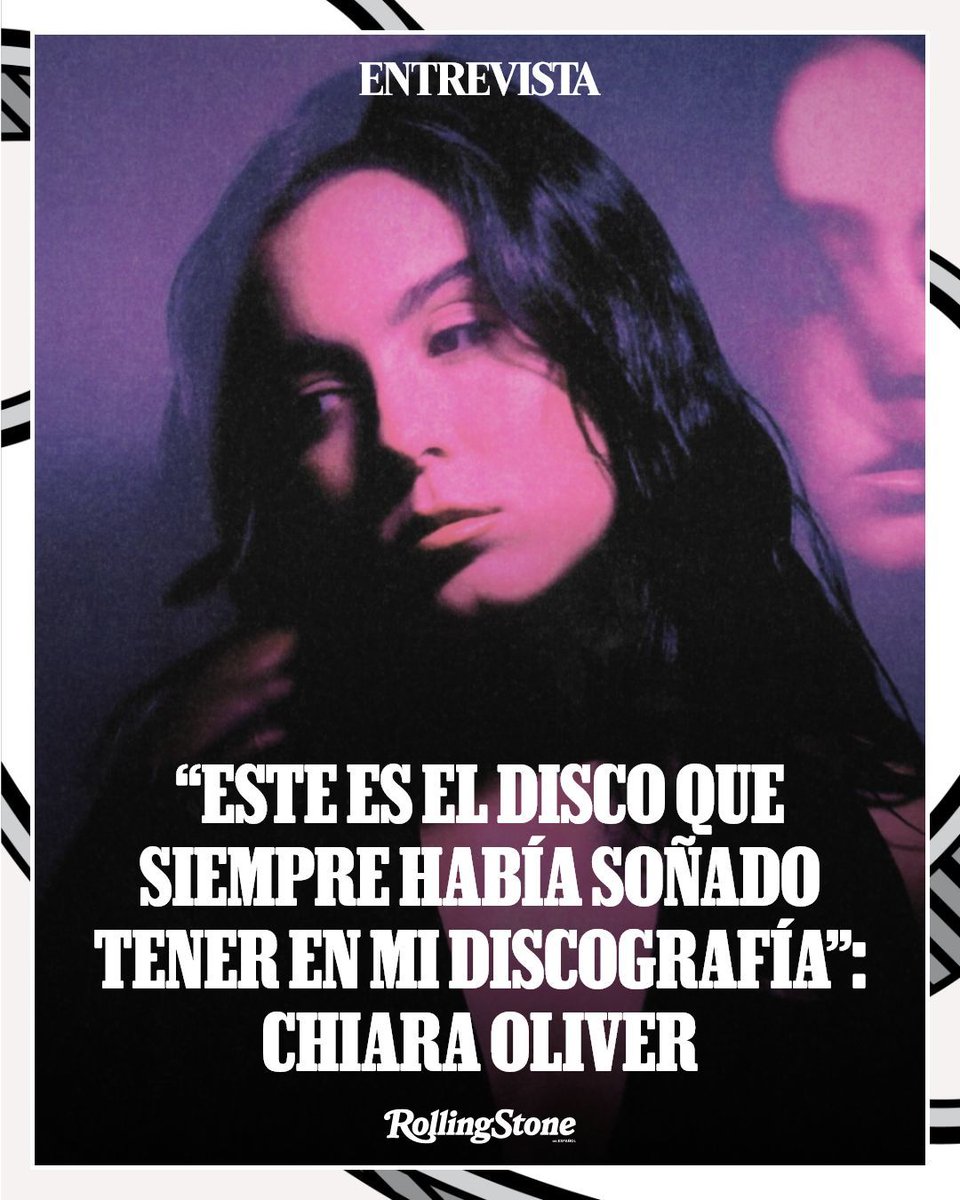 RollingStoneES's tweet photo. 🎤 #ChiaraOliver debuta con ‘no fue real’, un álbum que marca el inicio de una nueva etapa.

En #Entrevista, nos cuenta cómo nació el proyecto y qué artistas han influido en su sonido. 
https://t.co/PLrha3Ny1i https://t.co/GbrHXufwQO