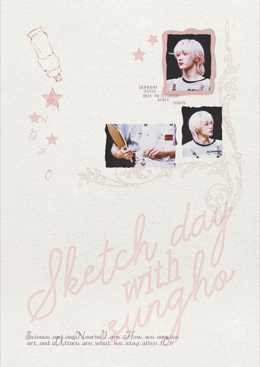 keeya0394's tweet photo. 𝟸𝟶𝟸𝟼 𝓈𝓊𝓃𝑔𝒽𝑜 𝒷𝒾𝓇𝓉𝒽𝒹𝒶𝓎 𝒸𝒶𝒻𝑒 𝑒𝓋𝑒𝓃𝓉

✏️𝗦𝗞𝗘𝗧𝗖𝗛 𝗗𝗔𝗬 𝗪𝗜𝗧𝗛 𝗦𝗨𝗡𝗚𝗛𝗢

⭒⋆9.3-9.5
⭒⋆봄날 플라워카페
(서울 용산구 한강대로10길 11-18 1층)

#rt 추천 두 분께 선물을 드립니다🎨

#SKETCHDAY_WITH_SUNGHO
#성호 #sungho #ソンホ
#보넥도 #boynextdoor https://t.co/Z04oDxMg5c