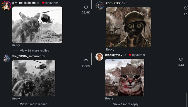 Gabanideveloper's tweet photo. I JUST FOUND THE TRENCHING CAT ON A WRLD CAT DAY

This cat named "Люся" is going GIGA viral because she literally looks like a TRENCHING CAT

1.4M VIEWS in 1 DAY - https://t.co/GKvIYEUsGh

Ppl are max memeing her with hundreds of memes in comms, and they’re getting thousands of likes