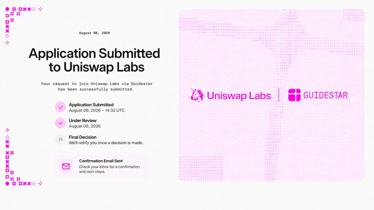 UnipoolV4's tweet photo. The Under Review step has now been validated. 🦄

We’re committed to keeping the community updated as each stage moves forward, and we’ll share progress whenever we receive new information.

For now, the only remaining step is the Final Decision.

In the meantime, we’re not slowing down.

A new Unipool website update is being pushed today, focused on improving the overall user experience:

• Cleaner navigation
• Smoother launch flows
• Better interaction feedback
• Improved clarity across the platform
• A more polished experience from start to finish

We’ll keep building while we wait.

CA: 0x5dcc12a941f085e045546d654bdf86de5597be8e

@UnipoolV4
