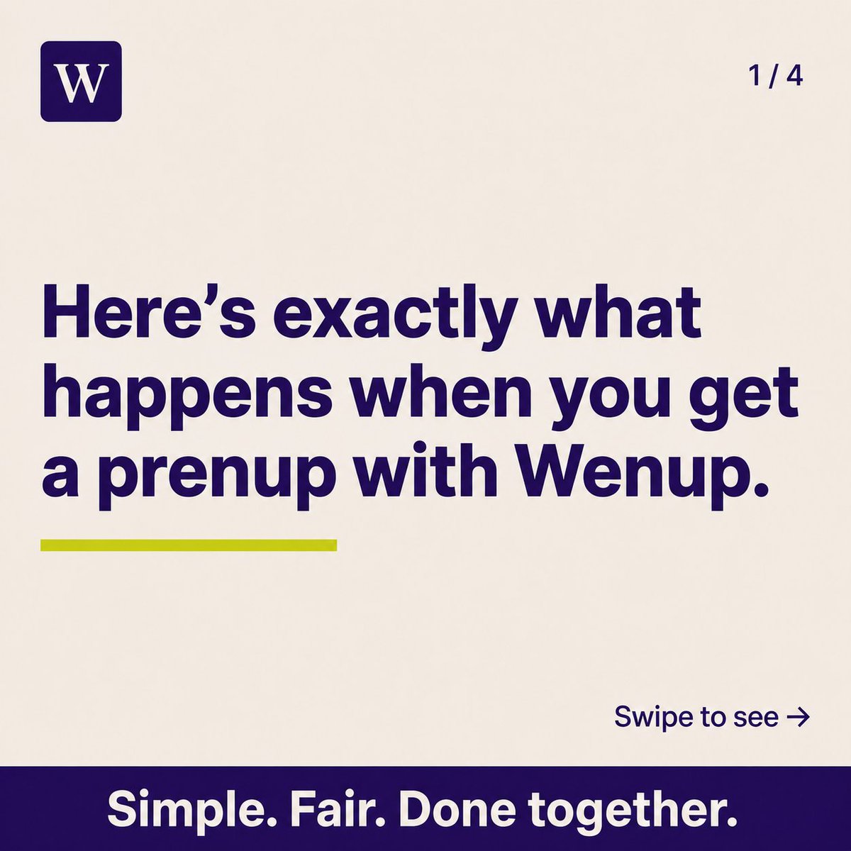 wenupuk's tweet photo. Most people assume getting a prenup is complicated. It isn't.
Swipe to see exactly what happens when you get one with Wenup step by step.
Both partners covered. Independent lawyers. One fixed fee. https://t.co/jVd7xQlfZL