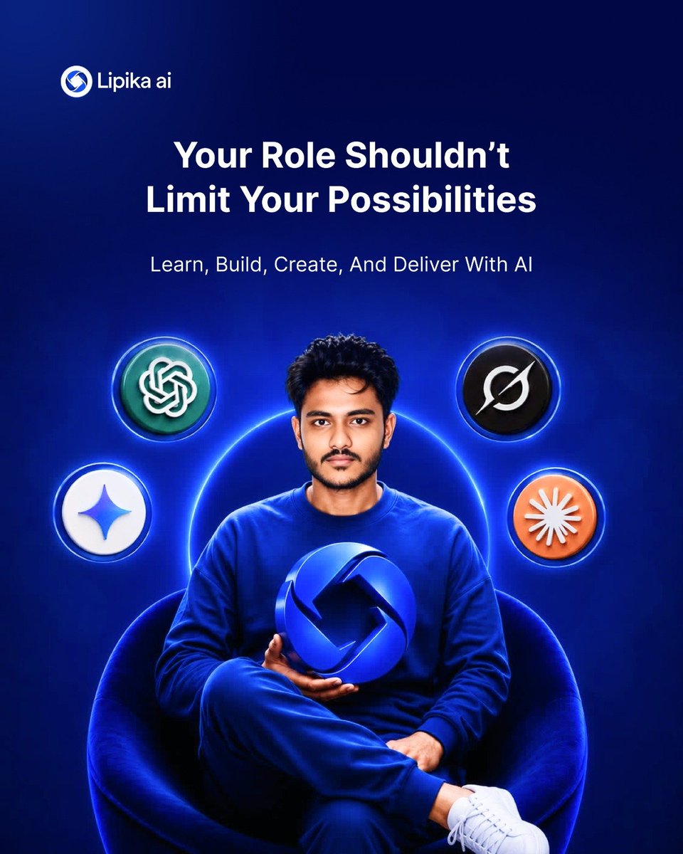 lipikaai's tweet photo. Think beyond your job title.

Write. Code. Create. Research. Build.

With Lipika AI, explore what’s possible with multiple AI models in one workspace.

🚀 https://t.co/A8EMRAMCGe

#lipikaai #ai #aiworkspace #aitools #aiproductivity #generativeai #futureofwork #worksmarter https://t.co/pMr2x2D5LC