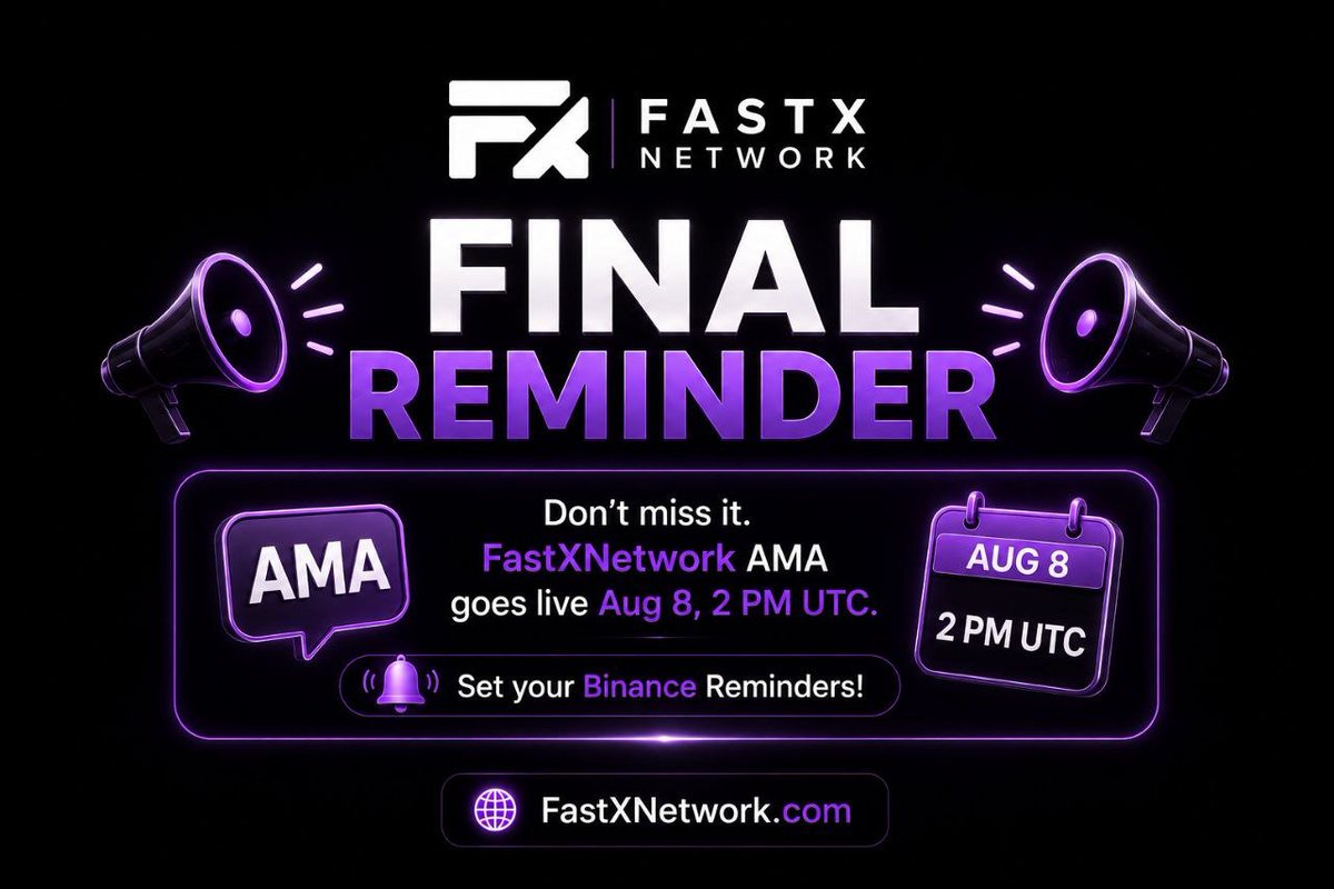 kahubaba123's tweet photo. The countdown is almost over 

@FastXNetwork is going live today at 2 PM UTC with Crypto Astronaut.

Curious about what FastX is building? Come hang out, listen in, ask your questions, and hear it straight from the team.

Don’t miss it. See you there 👇

https://t.co/ROP3nQCgH7 https://t.co/KxrC45krQW
