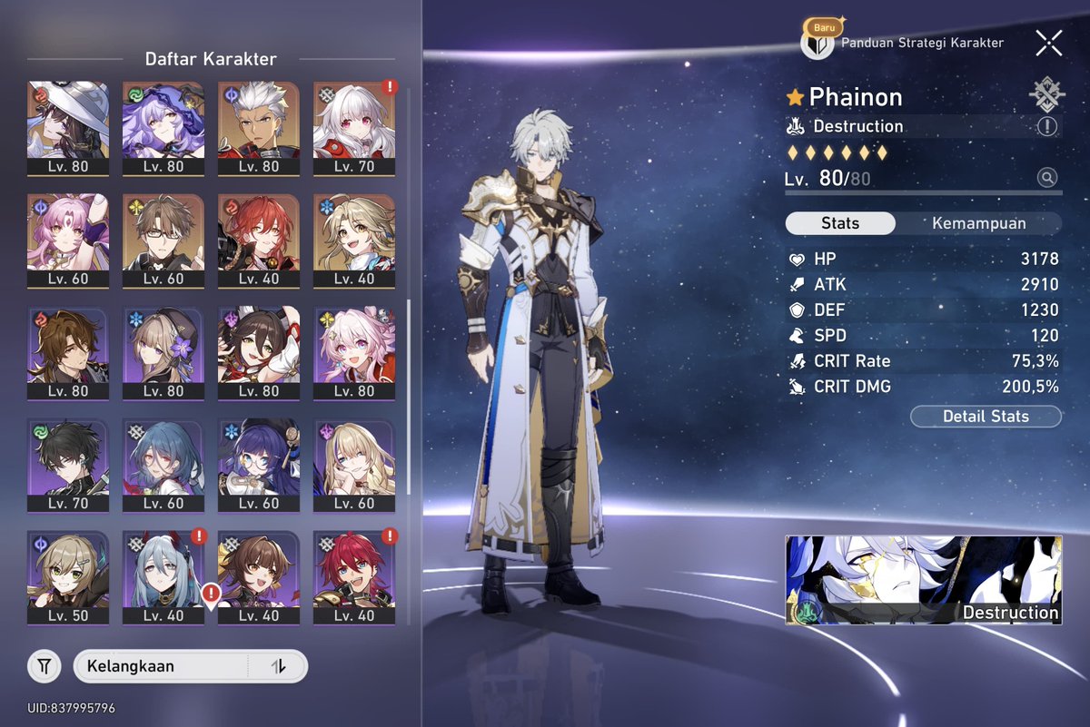 Papopimimo's tweet photo. #WTS Want so sell akun HSR + Genshin‼️

Pemakaian pribadi
all set bisa ce
Phainon E1
3 tim premium (Phainon THertha FF)
Price 460k nego (lagi BU parah)

HSR: https://t.co/2EhxLipk96
