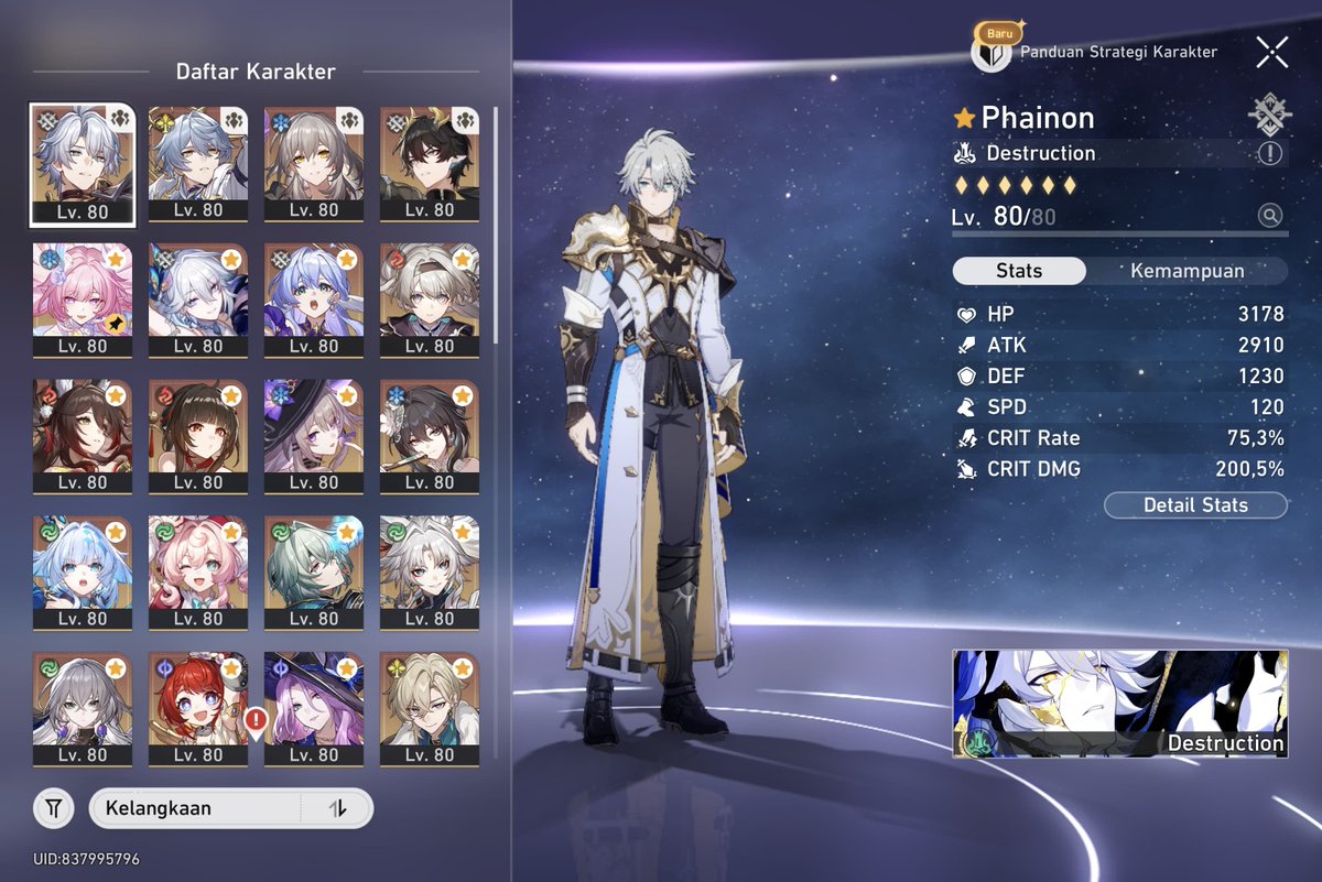 Papopimimo's tweet photo. #WTS Want so sell akun HSR + Genshin‼️

Pemakaian pribadi
all set bisa ce
Phainon E1
3 tim premium (Phainon THertha FF)
Price 460k nego (lagi BU parah)

HSR: https://t.co/2EhxLipk96