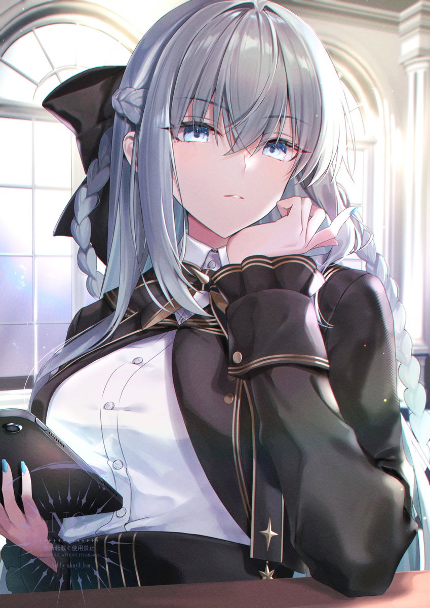 hnyk_kon's tweet photo. 生徒会長のモルガン陛下描きました💙
#FGOカルデア学園祭　#FGO https://t.co/Ocm72s88ar