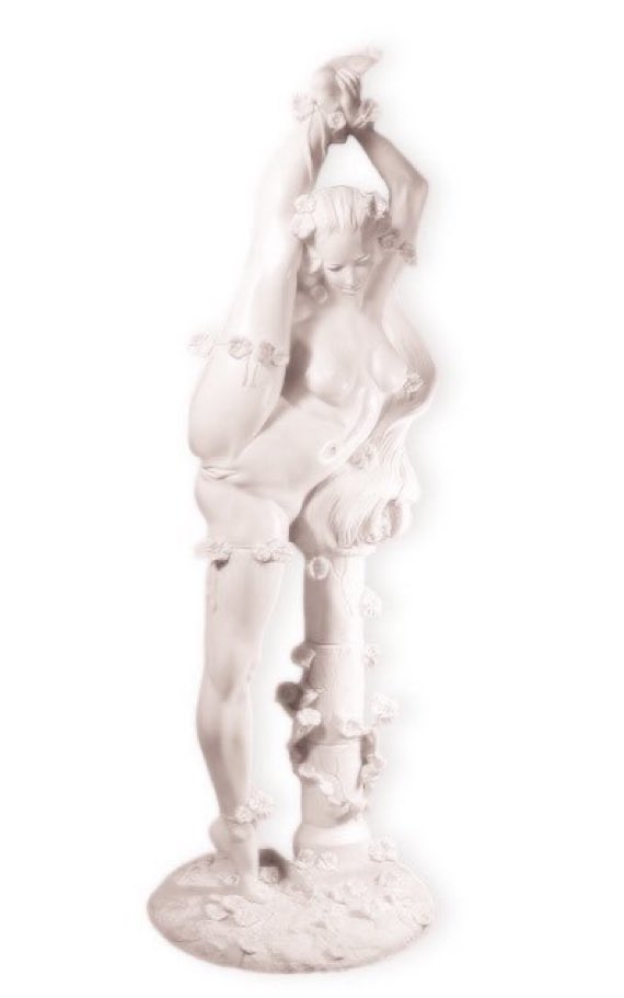 _littlethicket's tweet photo. ‘swan’ standing nude contortionist, sculpture by jami young https://t.co/qgaklrRcV3