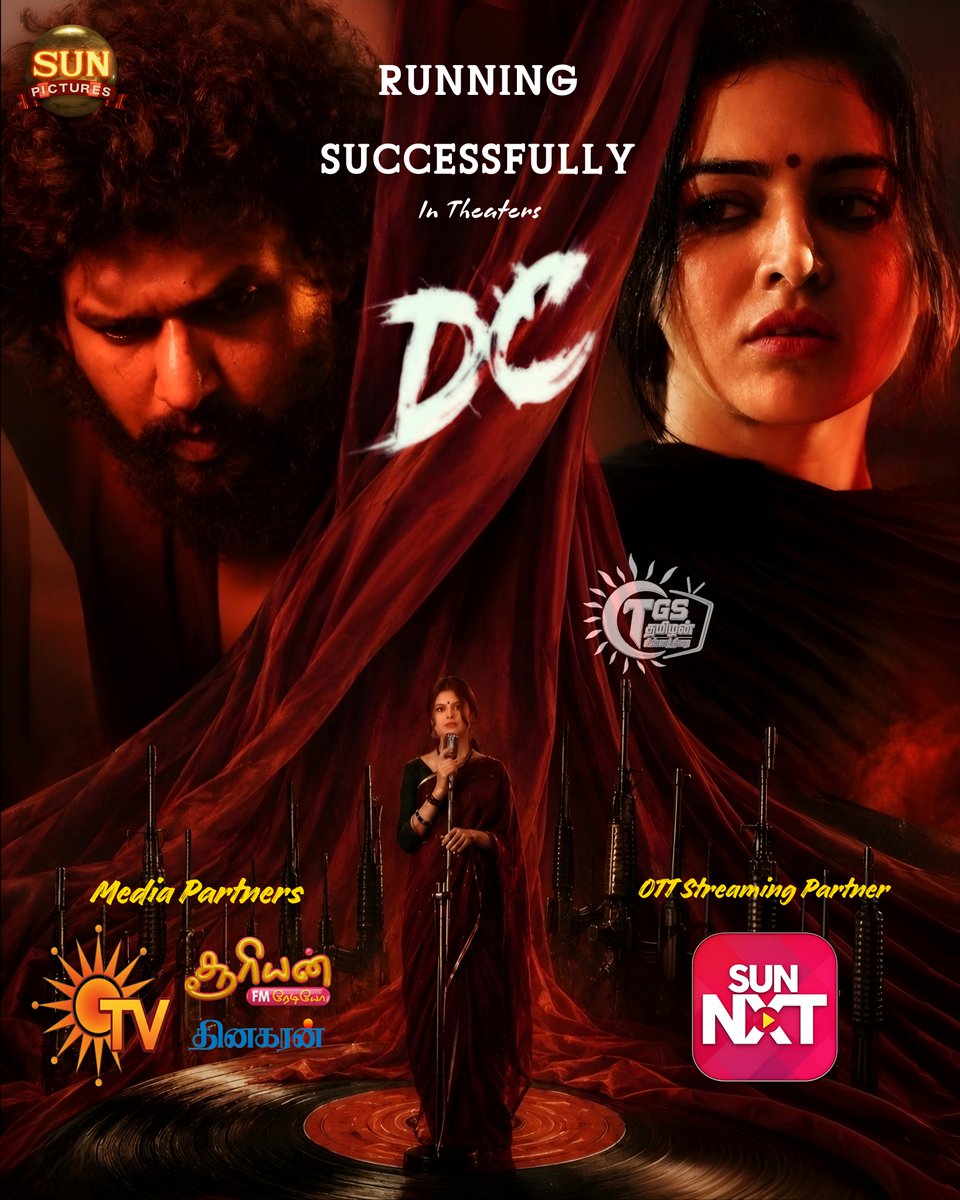 TgsTamilThirai's tweet photo. #DC Ruling Theaters π₯ β₯οΈ
Blockbuster Opening
Media Partner: #SunTV , Dhinakaran , Suryan FM
Digital Partner: #SunNXT
#DCtheMovie #LokeshKanagaraj #WamiqaGabbi #SanjanaKrishnamoorthy #ArunMatheswaran #AnirudhRavichander #SunPictures #TGSTamilanChinnathirai https://t.co/4ewuzsrFPH
