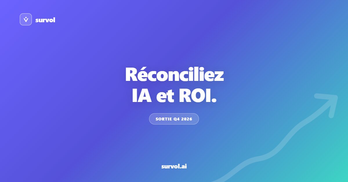 survolai's tweet photo. Réconciliez IA et ROI !
https://t.co/vS6rIcMGaN
#IA #GouvernanceIA #Survol https://t.co/IV2JGMTYO6