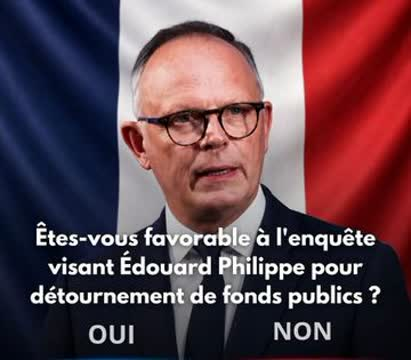 ThomasPretti91's tweet photo. Êtes-vous favorable à l'enquête visant Edouard Philippe pour détournement de fonds publics? OUI ou NON https://t.co/VdI11kM3qu