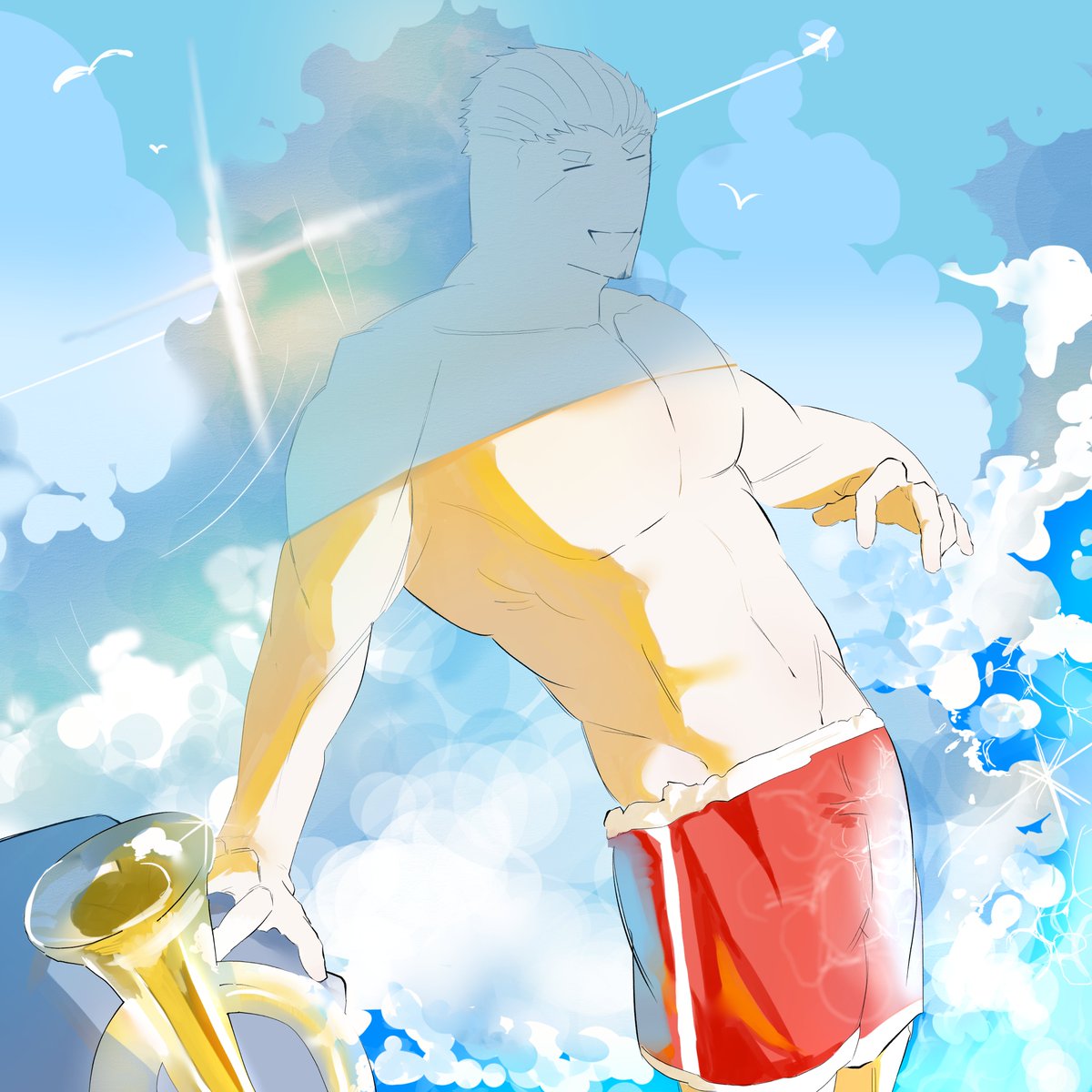 shingu_ua's tweet photo. Bugle's summer https://t.co/HZISVDOgvZ