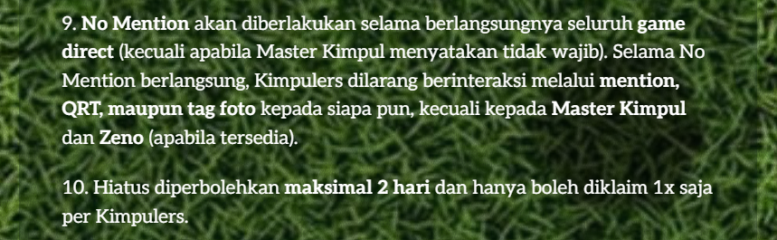 KIMPULsub's tweet photo. 📢 ETENSYEN PLIZZZZ 📢

dengan dirilisnya PBD, maka keaktifan para member dan segala peraturan di rules sudah berjalan ya! dimohon untuk para kimpulers melakukan interaksi minimal 20 tweet/hari sebelum watashi terror :3

catatan mungil: untuk patroli akan dilakukan besok https://t.co/RtgLTKFPKJ
