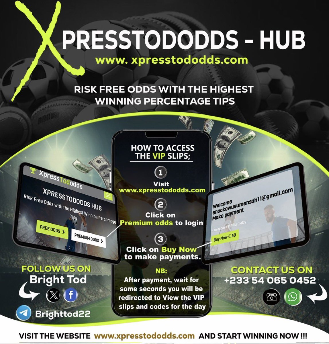 bright_tod1's tweet photo. Both Free and Vip is updated on the website.  40 + odds accumulated &amp; 10 + odds player stats ..Visit https://t.co/XcLZi1gPTt and serve yourself🔥🔥🔥🔥🔥🔥🔥 https://t.co/mK7EVG8jvp