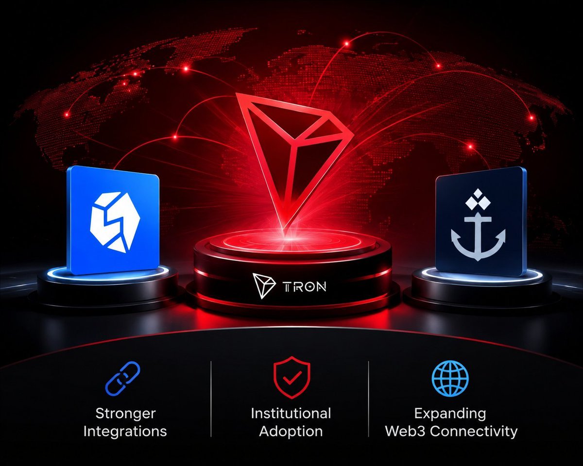 Crypto_X3ViiiL's tweet photo. TRON's Ecosystem Is Expanding Faster Than Ever — And July Proved It.

Innovation isn't just about launching new products—it's about building meaningful connections that make an ecosystem stronger, more accessible, and ready for global adoption.

July marked another major milestone for the TRON ecosystem, with new integrations and infrastructure upgrades reinforcing its position as one of the most active blockchain networks in Web3. Every new partnership adds another layer of utility, giving users, developers, institutions, and businesses more ways to build, transact, and participate on TRON.

One of the standout developments was the continued expansion of cross-chain accessibility through integrations such as https://t.co/iwrd5jppe3, helping bridge ecosystems and making digital assets more connected than ever before. This reflects TRON's commitment to interoperability, ensuring users can move seamlessly across the evolving Web3 landscape.

Institutional adoption also gained significant momentum. Anchorage Digital expanded its support for the TRON Network by introducing native TRX staking alongside secure custody for TRC-20 assets. This is an important step toward making TRON more accessible to institutional investors seeking enterprise-grade infrastructure without compromising security or efficiency.

These developments are more than individual announcements—they represent a broader vision of creating an ecosystem where decentralized finance, digital assets, and institutional services work together seamlessly.

As the network continues to attract strategic partners and strengthen its infrastructure, TRON is steadily transforming into a blockchain ecosystem capable of serving millions of users while supporting the next generation of Web3 innovation.

The momentum is building, the ecosystem is expanding, and every integration brings TRON one step closer to becoming the foundation for a more connected decentralized future.

The future of Web3 isn't built overnight—it's built one meaningful integration at a time. 

#TRON #TRX #Web3 #TRONEcoStar @justinsuntron @trondao