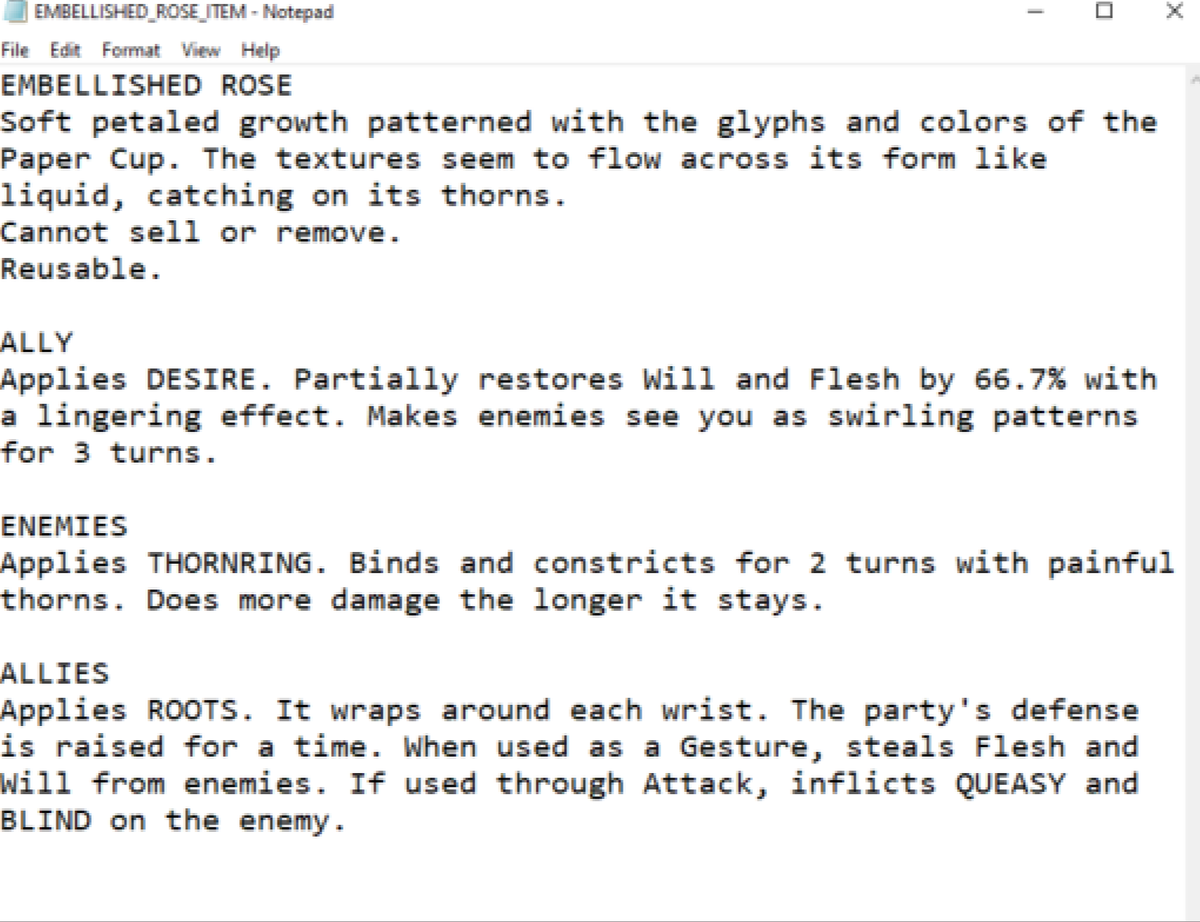 cryodilezzz's tweet photo. (2/2) it opened this text file also
dunno what item this is, did the game update?? https://t.co/oJYLxDxEw5