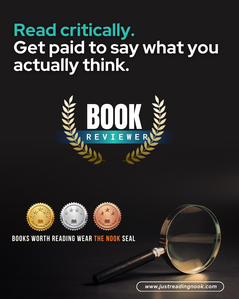 justcastellon's tweet photo. 📖 Two ways into the Nook — which one's yours?

The #NookSeal isn't handed out. It's earned — read cover to cover by a professional editor or published author, scored against a rubric we publish and never bend, no matter who's asking. No inflated stars. No AI. No favors. Just your book, judged on its merits. That's exactly what makes it worth something on your cover.

📚 Author? Submit your book and find out what it's really made of. 

✍️ Editor, educator, reviewer or published author yourself? Come read on your own terms — pick the genres you know, review honestly, and get paid for it.

Whichever side of the page you're on, there's a seat for you at the Nook.
👉 Submit your book for review 
👉 Apply to become a reviewer

Or follow and get in touch with @GaiusKonstantin for book review.

For book feature and author spotlight, message me directly @justcastellon.

For more details >>> https://t.co/ZPM0kFRm0c
. .
.

#JustReadingNook #NookSeal #IndieAuthors #SelfPublished #BookReviews #WritingCommunity #BookTwitter #AmWriting #BookReviewers
