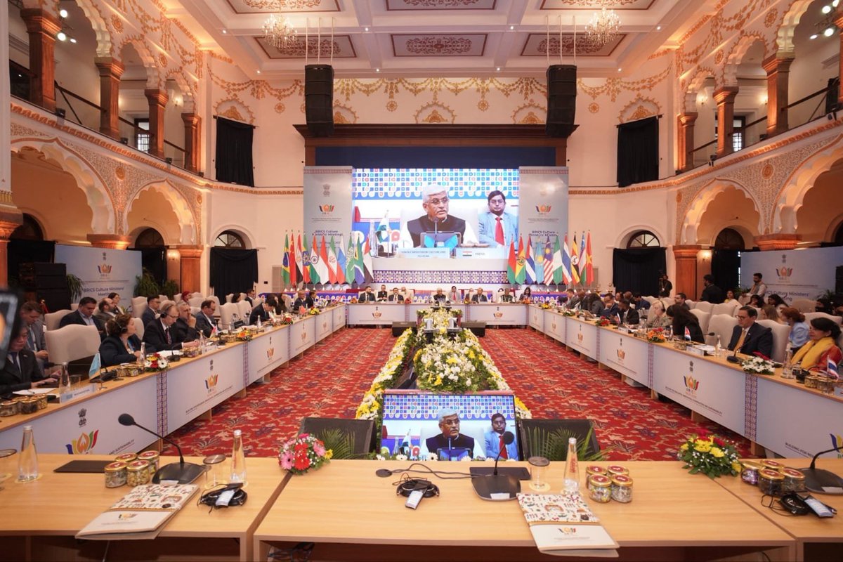 Getsisay1's tweet photo. @BricsIndia2026 The 🇪🇹 delegation also highlighted the government’s recent efforts to develop cultural resources, conserve heritages, develop destinations, and facilitate the return of cultural artifacts. ⤵️

#Ethiopia 🇪🇹.  #BRICS https://t.co/zXnVFXDyA0