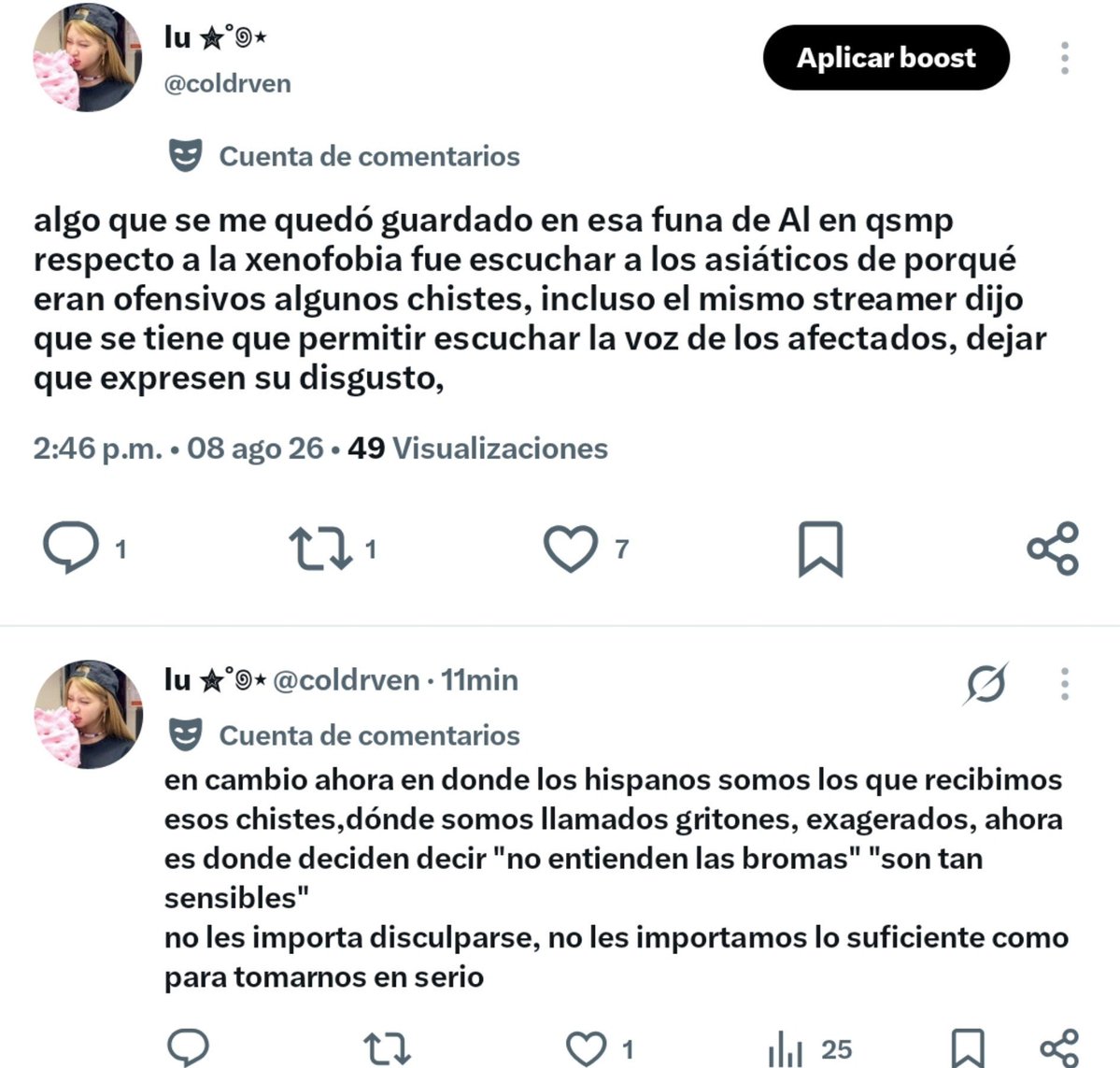 catfirox's tweet photo. no se dejan ver mis tuits asiq lo pongo así Je https://t.co/GFD3Zjki9j