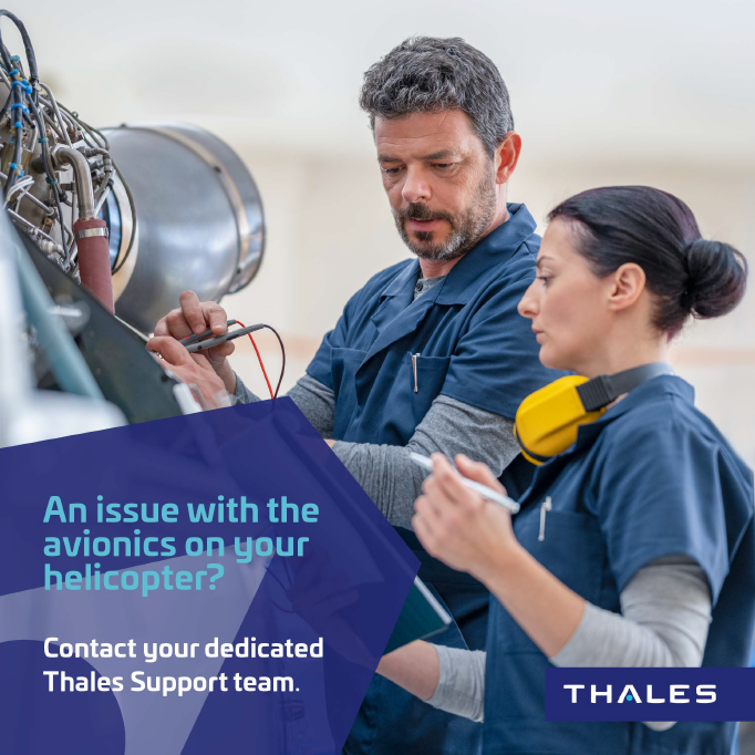 ThalesAerospace's tweet photo. At Thales, we’re by your side at every stage, including helicopter avionics services. Need help or have questions? Contact your dedicated Thales expert—we’re here to assist.

📞 Bookmark this post for quick access to helicopter support and services.

#CustomerSupport #Helicopters https://t.co/ekcARKiEqv