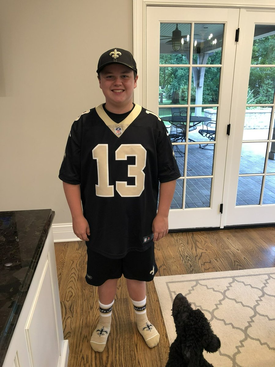 Filmwatchers1's tweet photo. What an honor to meet Michael Thomas🐐

13-year-old Pete is dying inside. Thank you MT for making this dream come true💪🏻 https://t.co/Z7fdOuwRnX