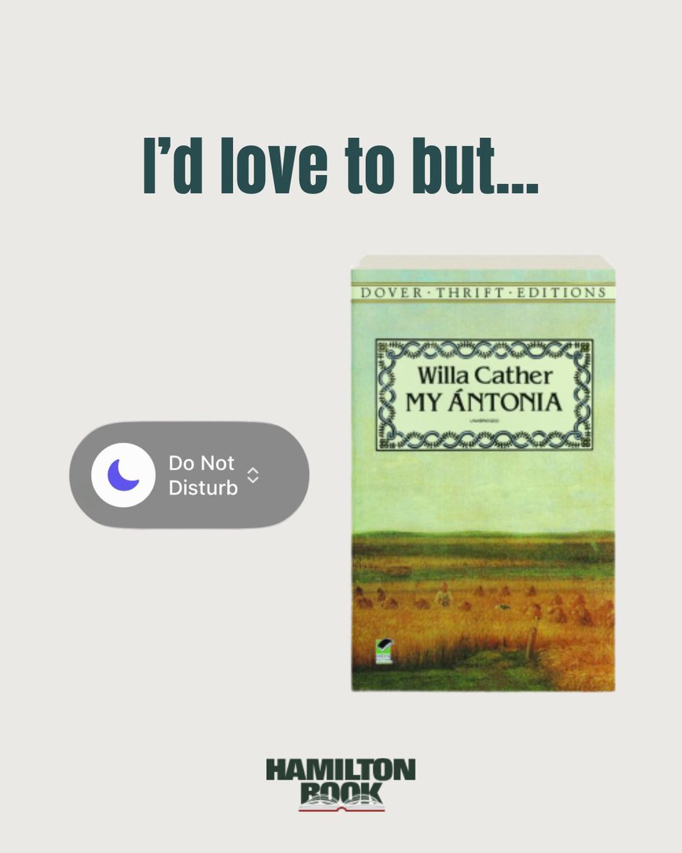 Hamilton_Book's tweet photo. Do not disturb. Currently reading 📚😂

#HamiltonBook #BookTok #BargainBooks #ClassicLiterature #ReadingLife https://t.co/onNkydeQoR