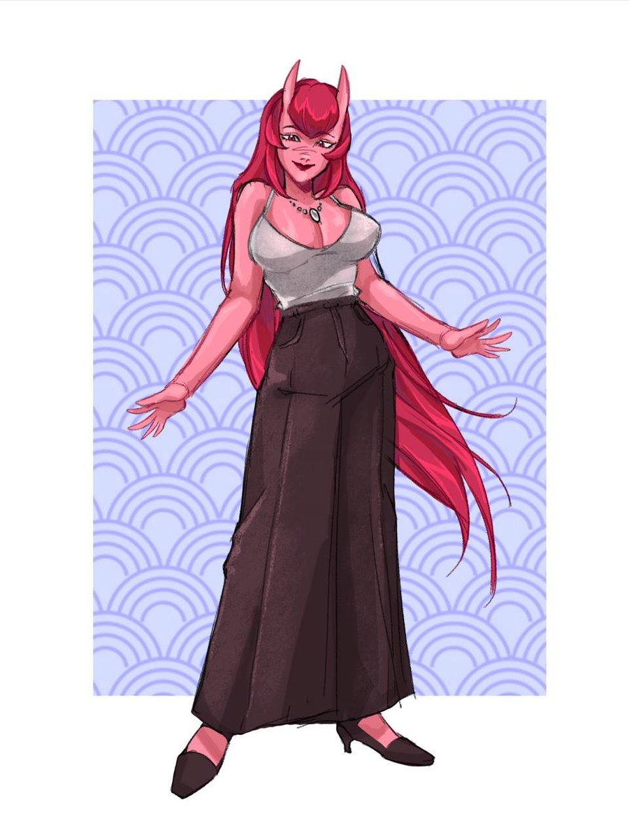 chipaalina_'s tweet photo. I have a feeling that y'all like Rita a lot.... (⁠ ⁠╹⁠▽⁠╹⁠ ⁠)

#art #smallartist #artist #oc #characterdesign #succubus #artmoots #fyp https://t.co/iN45DWa06n