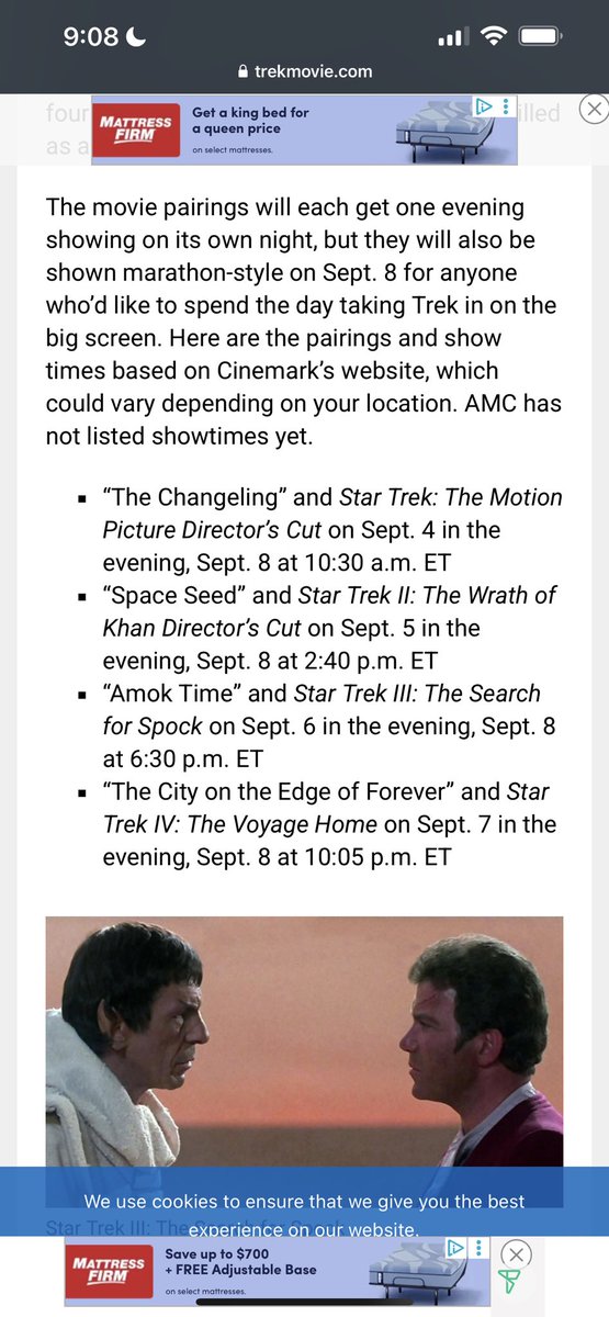 OliverBabbles's tweet photo. @NowPlayingPod 
You see some of the old Star Trek movies are gonna be back in theaters? https://t.co/hLLk8PrMek